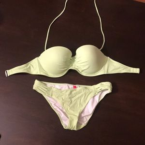 Women Lime Green Victoria’s Secret Swim Suit